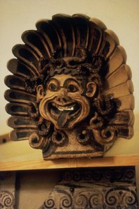Antefix in the form of a Gorgons head by Etruscan