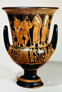 Calyx-Krater Depicting a Scene from the Underworld with Charon and Girls