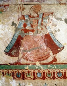 Dancer with long tunic (detail) by Etruscan