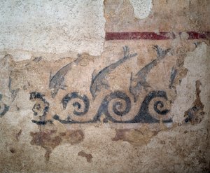 Detail of fresco from Bruschi tomb, 2nd century BC