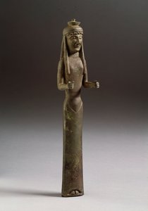 Figure of Offeror. Bronze sculpture, Italy 550 BC. Florence, Museo Archeologico by Etruscan