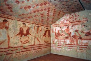Etruscan Art: Frescoes Depicting Banquet Scenes