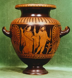 Stamnos, Red-Figure Pottery from Vulci by Etruscan