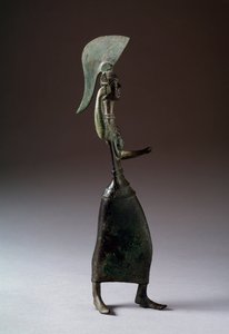 The Etruscan goddess Minerva - Bronze sculpture, 440-420 BC by Etruscan