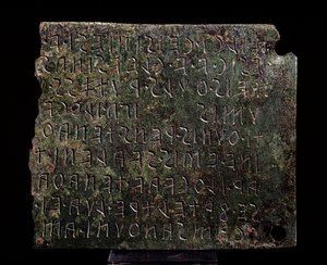 Bronze Tablet from Monte Acuto by Etruscan Etruscan