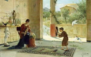 A Surprise Visitor by Ettore Forti