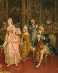 Concert at the Time of Mozart (detail)