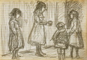 Children on the Street by Eugeen van Mieghem
