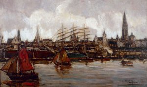 The Antwerp Waterfront by Eugeen van Mieghem