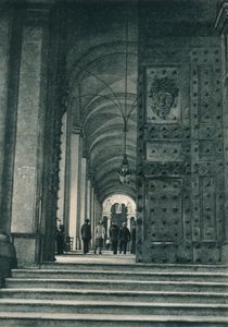 Entrance of the Vatican from St Peters Square, Rome, Italy