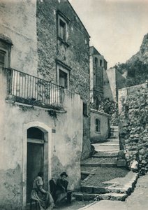 Street in Taormina, Sicily, Italy