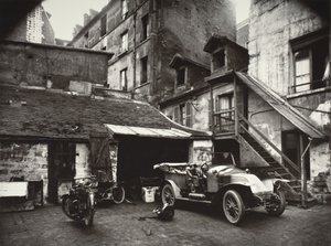 Courtyard, Rue De Valence by Eugène Atget