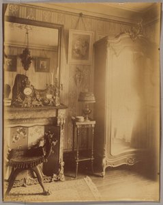 Interior of Mrs. D., Small Rentier, Boulevard du Port-Royal by Eugène Atget