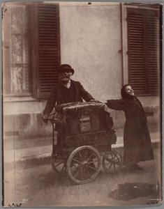 Organ Player by Eugène Atget