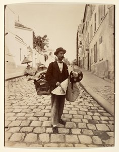 Lampshade Merchant by Eugène Atget