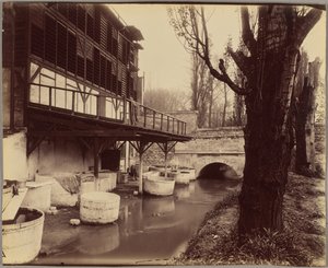 Gate of Italy, The Bièvre at the Exit of Paris by Eugène Atget
