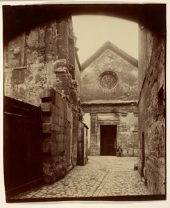 St. Julien le Pauvre-Facade by Eugène Atget