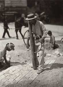 Street Paver by Eugène Atget