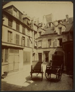 Old House Rue de Fourcy, Passed in the Quarter for the Residence of Fourcy by Eugène Atget