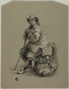 Fisherman Seated on Lobster Pot