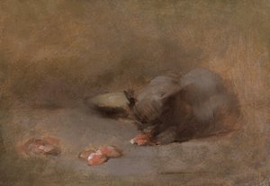 Cat Eating by Eugène Carrière