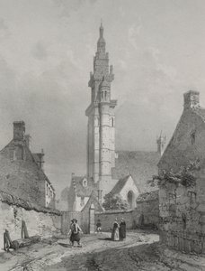Picturesque and Romantic Journeys in Old France. Brittany: Church of Roscoff