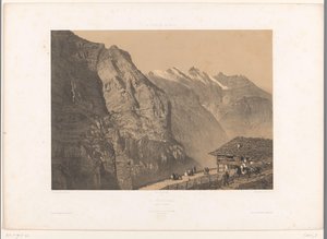 View of the Wengernalp (series title: Views in Switzerland and Savoy, La Suisse et la Savoie)