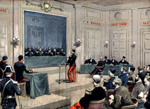 Captain Alfred Dreyfus in front of the Council of War