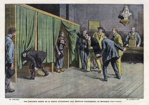 First Tests of the Isolation Cabin During the Elections in Brittany by Eugene Damblans