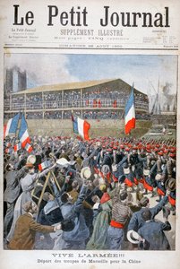 French troops embarking for China, 1900 by Eugene Damblans
