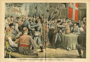 The Norwegian elections, amid popular enthusiasm, ratify the breaking of the union pact with Sweden by Eugene Damblans