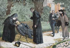 Theophile Delcassé (1852-1923), a French politician. Drawing of Damblans by Eugene Damblans