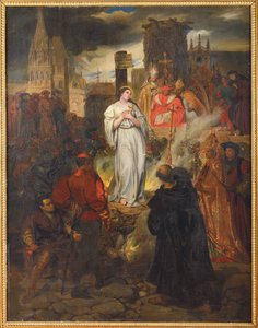 The Death of Joan of Arc, by Deveria, Eugene