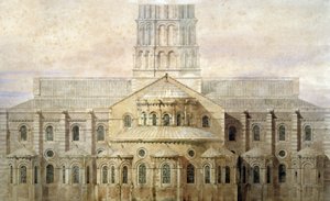 Basilica of Saint Sernin, the Apse, Toulouse, c.1845 (illustration)