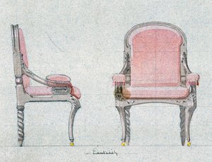 Armchair for the Golden Room, Chateau d