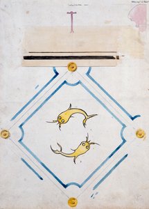 Motifs for a bathroom tile, Chateau d