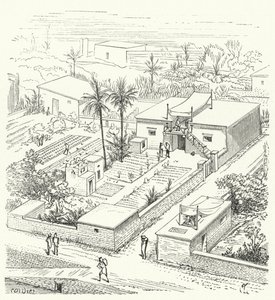 Rural house in Ancient Egypt by Eugene Emmanuel after Viollet le Duc