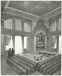 Triclinium, Formal Dining Room in a Roman Building by Eugene Emmanuel after Viollet le Duc