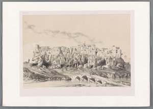 View of the Castle of Izadkhvast by Eugene Flandin