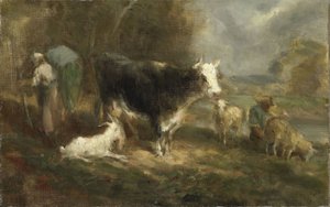 Farmyard with Cattle
