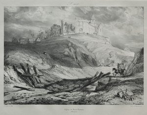 Church of St. Nectaire by Eugene Isabey