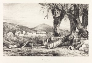 Gorge of Royat, Auvergne by Eugene Isabey