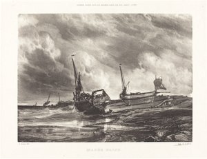 Low Tide by Eugene Isabey