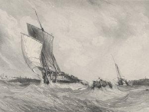 Returning to the Port, 1833 by Eugene Isabey