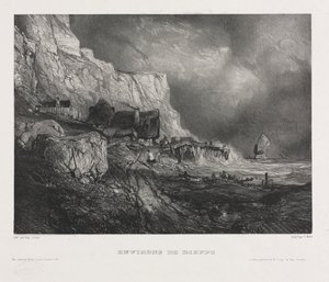 Six Marines: Environs of Dieppe by Eugene Isabey
