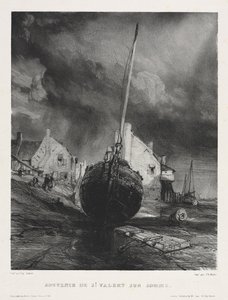 Six Marines: Souvenir de Saint Valéry sur Somme by Eugene Isabey