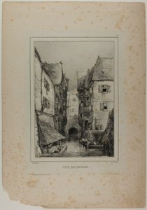 View of Rouen, plate three by Eugene Isabey