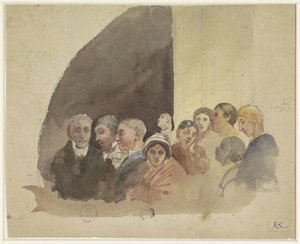 Bored Spectators at a Public Performance by Eugene Laermans