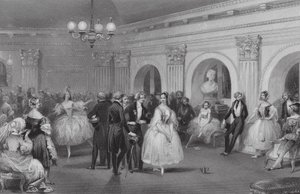 The Green Room of the Opera by Eugene Louis (after) Lami