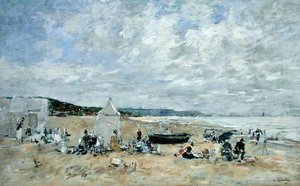 Beach Scene by Eugene Louis Boudin